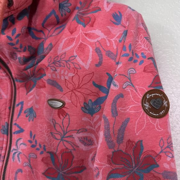Ragwear Neska Jacket Womens Medium Floral Full Zip Hoodie Cozy Outdoors Winter - Picture 5 of 11